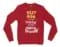 But Antha Dealing Enaku Romba Pudichu Irundhichu Men/Unisex Long Sleeve Sweatshirt in Cherry Red Color
